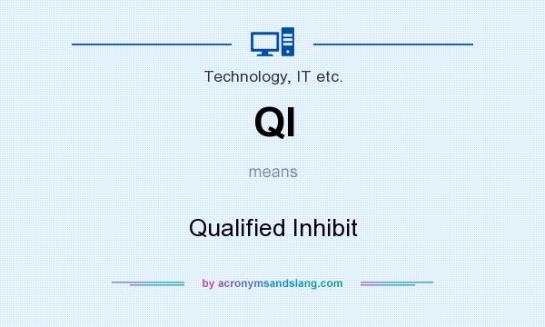 What does QI mean? It stands for Qualified Inhibit