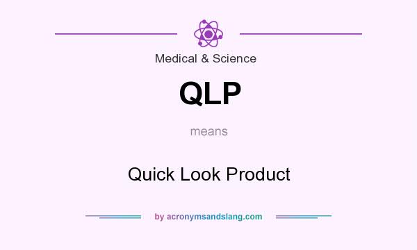 What does QLP mean? It stands for Quick Look Product