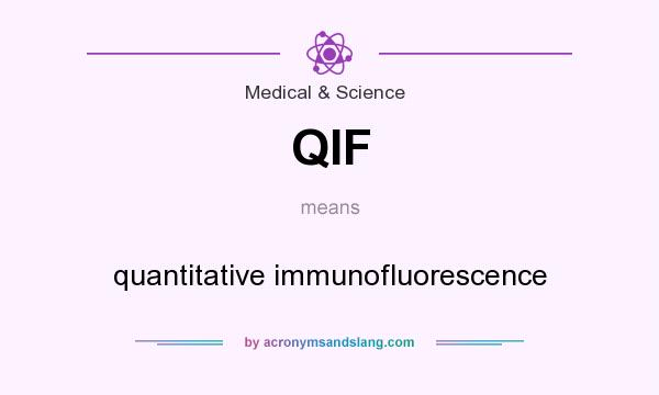What does QIF mean? It stands for quantitative immunofluorescence