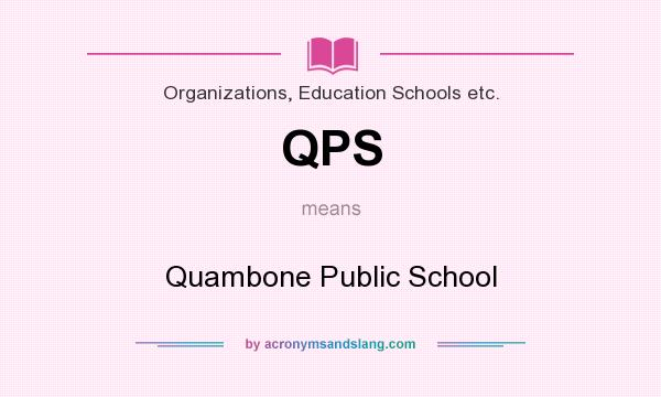 What does QPS mean? It stands for Quambone Public School