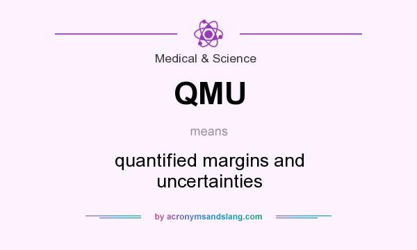 What does QMU mean? It stands for quantified margins and uncertainties