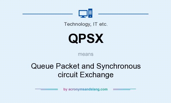 What does QPSX mean? It stands for Queue Packet and Synchronous circuit Exchange
