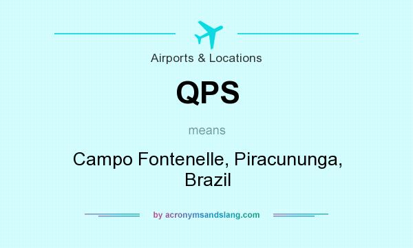 What does QPS mean? It stands for Campo Fontenelle, Piracununga, Brazil