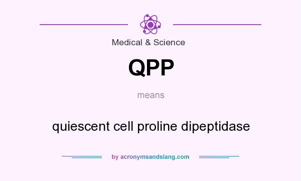 What does QPP mean? It stands for quiescent cell proline dipeptidase