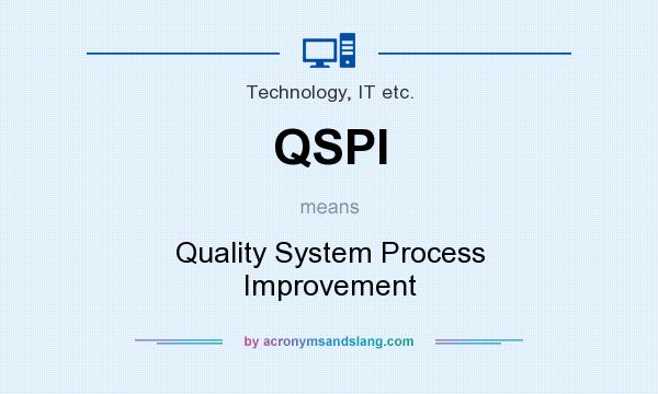 What does QSPI mean? It stands for Quality System Process Improvement