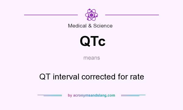 What does QTc mean? It stands for QT interval corrected for rate
