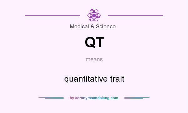 What does QT mean? It stands for quantitative trait