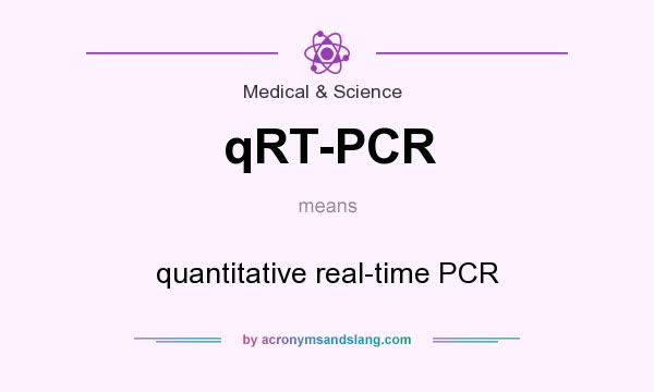 What does qRT-PCR mean? It stands for quantitative real-time PCR