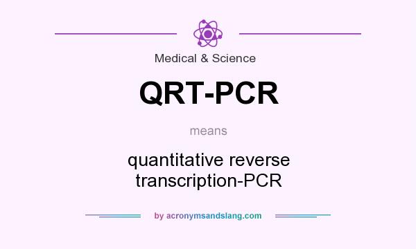 What does QRT-PCR mean? It stands for quantitative reverse transcription-PCR