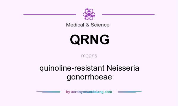 What does QRNG mean? It stands for quinoline-resistant Neisseria gonorrhoeae