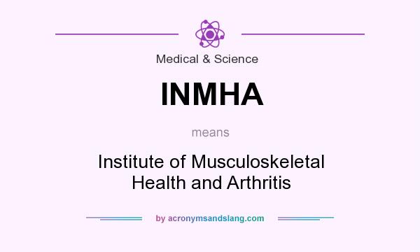 What does INMHA mean? It stands for Institute of Musculoskeletal Health and Arthritis