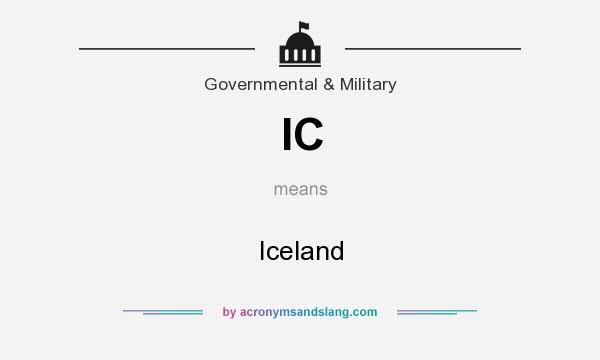What does IC mean? It stands for Iceland