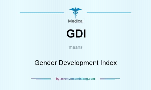 What does GDI mean? It stands for Gender Development Index