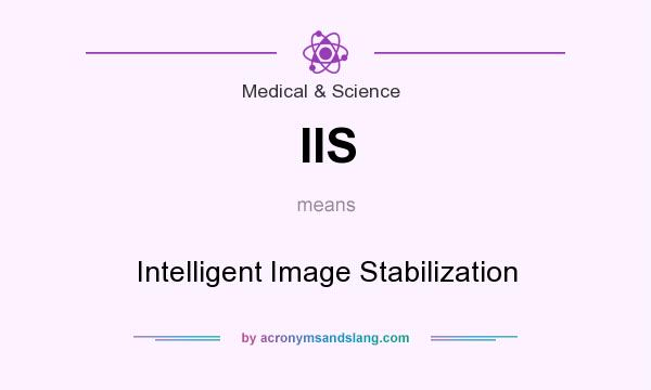 What does IIS mean? It stands for Intelligent Image Stabilization