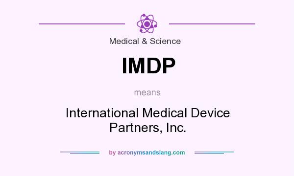 What does IMDP mean? It stands for International Medical Device Partners, Inc.