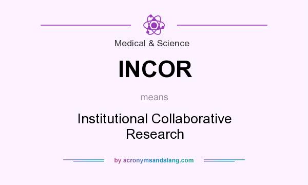 What does INCOR mean? It stands for Institutional Collaborative Research