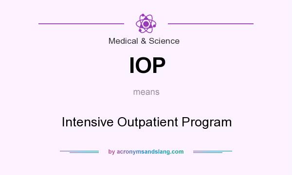 What does IOP mean? It stands for Intensive Outpatient Program
