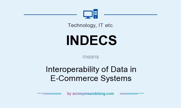 What does INDECS mean? It stands for Interoperability of Data in E-Commerce Systems