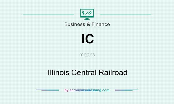 What does IC mean? It stands for Illinois Central Railroad
