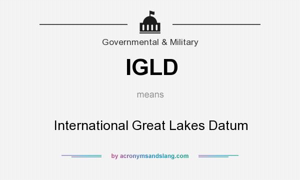 What does IGLD mean? It stands for International Great Lakes Datum