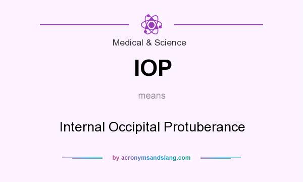 What does IOP mean? It stands for Internal Occipital Protuberance