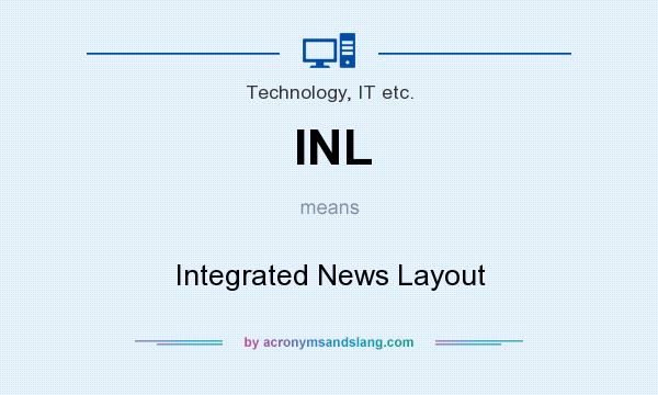 What does INL mean? It stands for Integrated News Layout