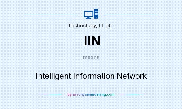 What does IIN mean? It stands for Intelligent Information Network