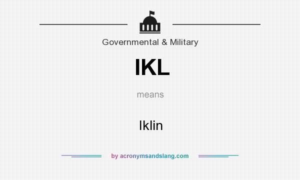 What does IKL mean? It stands for Iklin