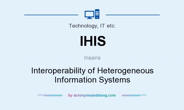 What does IHIS mean? It stands for Interoperability of Heterogeneous Information Systems