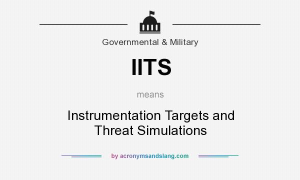 What does IITS mean? It stands for Instrumentation Targets and Threat Simulations