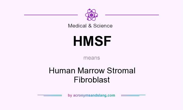What does HMSF mean? It stands for Human Marrow Stromal Fibroblast