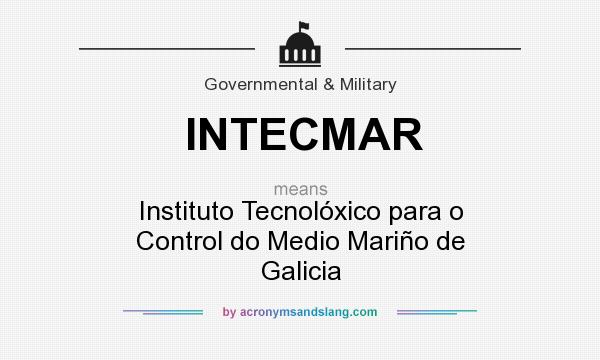 What does INTECMAR mean? It stands for Instituto Tecnolóxico para o Control do Medio Mariño de Galicia