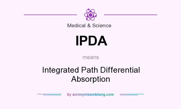 What does IPDA mean? It stands for Integrated Path Differential Absorption