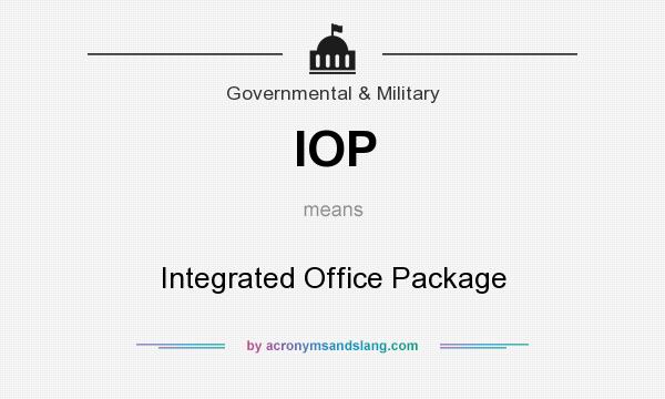 What does IOP mean? It stands for Integrated Office Package