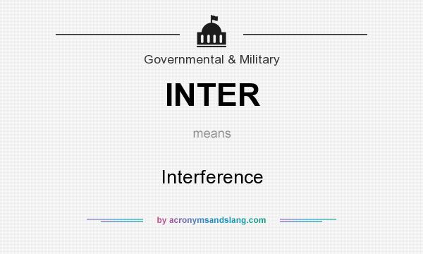 What does INTER mean? It stands for Interference
