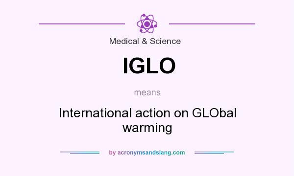 What does IGLO mean? It stands for International action on GLObal warming