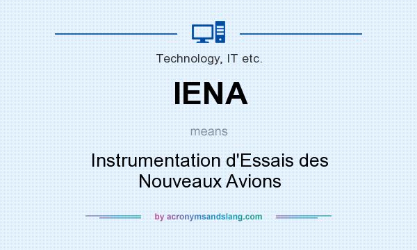 What does IENA mean? It stands for Instrumentation d`Essais des Nouveaux Avions