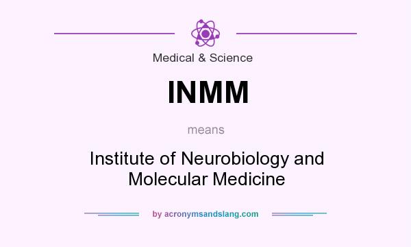 What does INMM mean? It stands for Institute of Neurobiology and Molecular Medicine