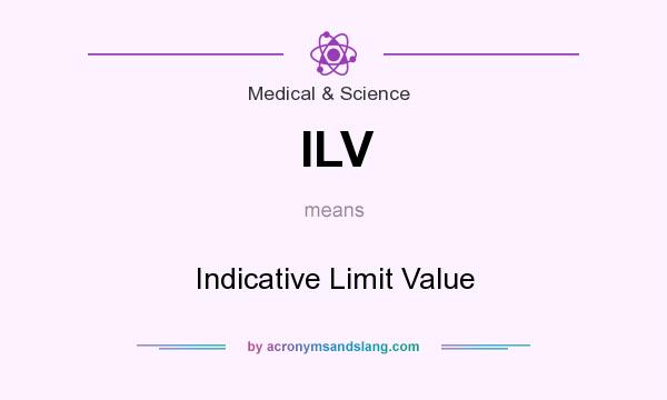 What does ILV mean? It stands for Indicative Limit Value