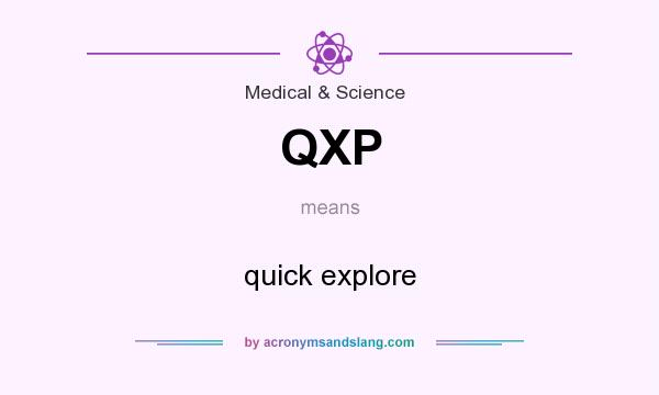 What does QXP mean? It stands for quick explore