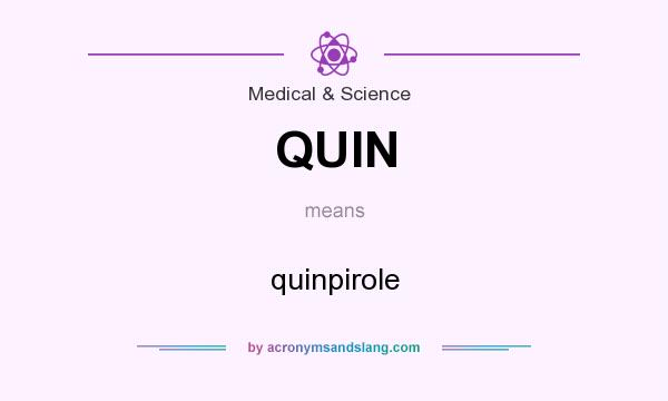 What does QUIN mean? It stands for quinpirole