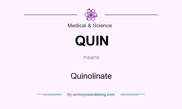 What does QUIN mean? It stands for Quinolinate