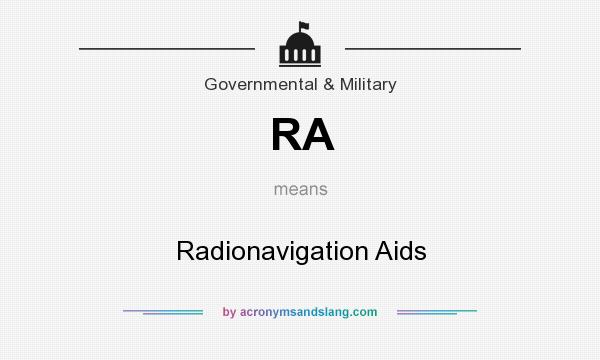 What does RA mean? It stands for Radionavigation Aids