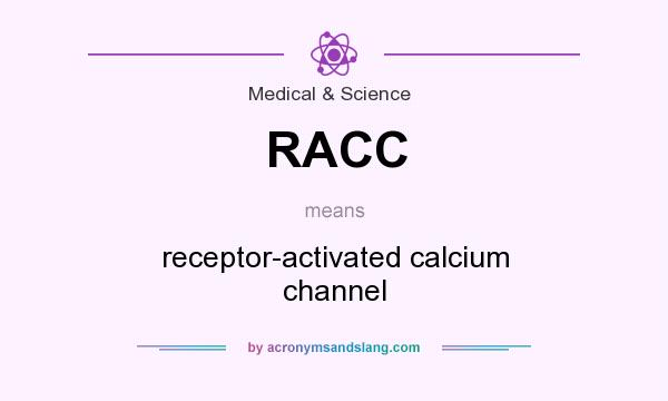 What does RACC mean? It stands for receptor-activated calcium channel