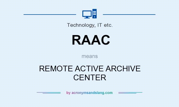 What does RAAC mean? It stands for REMOTE ACTIVE ARCHIVE CENTER
