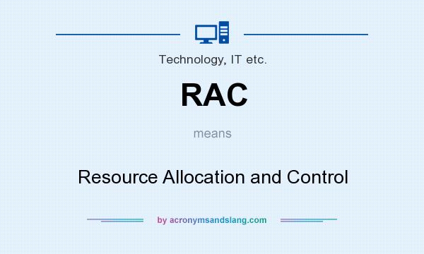 What does RAC mean? It stands for Resource Allocation and Control