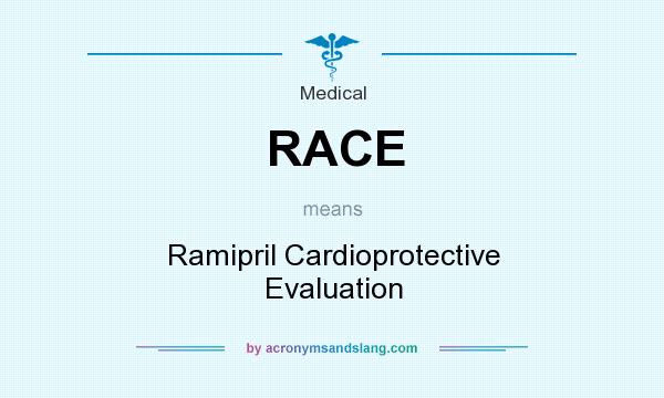 What does RACE mean? It stands for Ramipril Cardioprotective Evaluation
