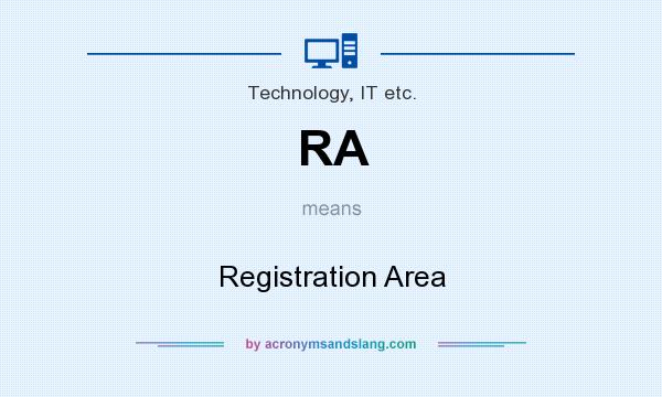 What does RA mean? It stands for Registration Area