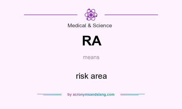 What does RA mean? It stands for risk area