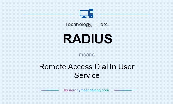 What does RADIUS mean? It stands for Remote Access Dial In User Service